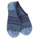 World's Softest Weekend Gallery Footsies/Socks, One Size Fits Most | One Size, Peacoat Multi