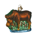 Old World Christmas Ornaments: Wildlife Animals Glass Blown Ornaments for Christmas Tree, Munching Moose