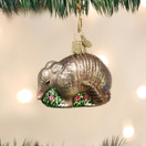 Old World Christmas Wildlife Animals Glass Blown Ornaments for Christmas Tree Armadillo