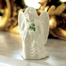 Belleek Angel of Protection - Handcrafted Guardian Angel Figurine Porcelain Irish Decor, 2.16"L x 2.08"W x 3.3"H, White