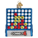 Old World Christmas Connect 4 Glass Blown Ornament for Christmas Tree