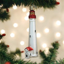 Old World Christmas Cape May Lighthouse Glass Ornament Free Box 20115 New