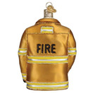 Old World Christmas Firefighter's Coat Blown Glass 2020 Unique Christmas Ornaments for Christmas Tree Decorations