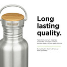 Klean Kanteen Reflect 27oz (w/Bamboo Cap) Brushed Stainless