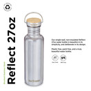 Klean Kanteen Reflect 27oz. w/ Bamboo Cap Brushed Stainless