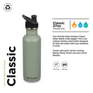 KLEAN KANTEEN Sea Spray Sport Cap with Classic Water Bottle 27oz - 1 EA
