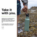 KLEAN KANTEEN Sea Spray Sport Cap with Classic Water Bottle 27oz - 1 EA
