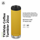 Klean Kanteen TKWide 20oz (with Café Cap) - Marigold