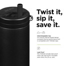 Klean Kanteen TKWide 20oz (w/ Twist Cap) - Black