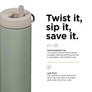 KLEAN KANTEEN Tkwide Sea Spray Twist Cap with Insulated Bottle 20 oz.1 EA
