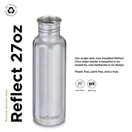 Klean Kanteen Reflect 27oz (with Bamboo Cap) Mirrored Stainless