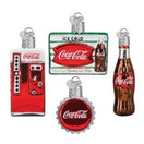 Old World Christmas Ornaments Coca-Cola Mini Diner Set Glass Blown Ornaments for Christmas Tree