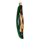 Old World Christmas Green Canoe Glass Blown Ornament for Christmas Tree