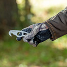 Maxam Gut Hook & Sheath - Hunting Knife for Gutting & Skinning Deer, Elk, Hogs, Cutting Fishing Lines, Lift Hot Grates - Stainless Steel Blade w/ Pouch - Outdoor Survival Gear for Hunters - 5-inch