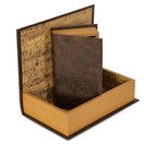 Safety Box 2 Piece Faux Book Safe Set, Multisizes, BROWN