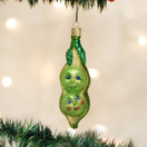 Old World Christmas Vegetables Glass Blown Ornaments for Christmas Tree, Two Peas in a Pod