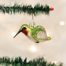 Old World Christmas Bird Watcher Collection Glass Blown Ornaments for Christmas Tree Hummingbird, 16055