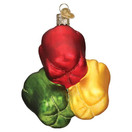 Old World Christmas Ornaments Bell Peppers Glass Blown Ornaments for Christmas Tree