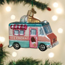 Old World Christmas Ice Cream Truck Glass Blown Ornament for Christmas Tree