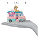 Old World Christmas Ice Cream Truck Glass Blown Ornament for Christmas Tree