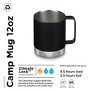 Klean Kanteen 12oz Camp Mug (Black)