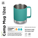 Camp Mug - Porcelain Green (Laser Etch Mntns) 12oz 