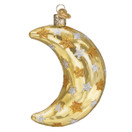 Old World Christmas Celestial Moon Glass Blown Ornament for Christmas Tree