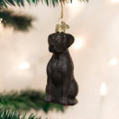 Old World Christmas Black Labrador Dog Collection Glass Blown Ornaments for Christmas Tree