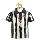 Old World Christmas Referee Shirt Glass Blown Ornament for Christmas Tree