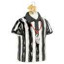 Old World Christmas Referee Shirt Glass Blown Ornament for Christmas Tree