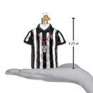 Old World Christmas Referee Shirt Glass Blown Ornament for Christmas Tree
