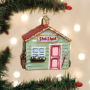 Old World Christmas She Shed Glass Blown Ornament for Christmas Tree