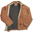 Flight Outfitters Men's Bush Pilot Rugged Weather-Resistant Outdoor Full Zip Bomber Jacket w/Quilted Lining and Sherpa Accents