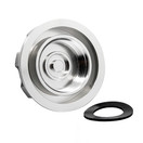 JS Billet Gas Cap Silver OZ-USA® with Rubber Gasket Compatible with Kawasaki STX JH SX SS TS Jetski SXI 300 440 550 650 750