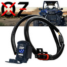 Power Bus Bar Plug with Dual USB Port Charger Compatible with Polaris RZR Pro Ranger Crew XP 2018-2023 (Rectangle + Voltmeter)