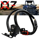 Power Bus Bar Plug with Dual USB Port Charger Compatible with Polaris RZR Pro Ranger Crew XP 2018-2023 (Rectangle + Voltmeter)