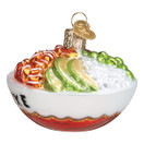 Old World Christmas Poke Bowl Glass Blown Ornament for Christmas Tree