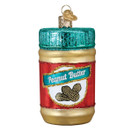 Old World Christmas Various Foods Glass Blown Ornaments for Christmas Tree, Jar of Peanut Butter