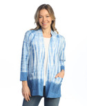 Jess & Jane Mineral Washed French Terry Kimono Jacket - M95 (Storm)