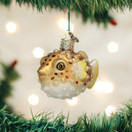 Old World Christmas Fish Collection Glass Blown Ornaments for Christmas Tree Pufferfish