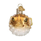 Old World Christmas Fish Collection Glass Blown Ornaments for Christmas Tree Pufferfish