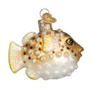 Old World Christmas Fish Collection Glass Blown Ornaments for Christmas Tree Pufferfish