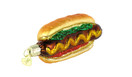 Old World Christmas Ornaments: Ballpark Foods Glass Blown Ornaments for Christmas Tree, Hot Dog