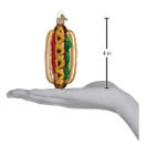 Old World Christmas Ornaments: Ballpark Foods Glass Blown Ornaments for Christmas Tree, Hot Dog