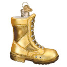 Old World Christmas Military Boot Glass Blown Ornament for Christmas Tree