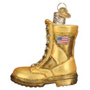Old World Christmas Military Boot Glass Blown Ornament for Christmas Tree