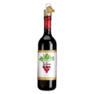 Old World Christmas Glass Blown Ornament Red Wine Bottle (32291)