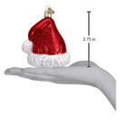 Old World Christmas Ornaments Santa Hat Glass Blown Ornaments for Christmas Tree