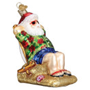 Old World Christmas Ornaments Sunning Santa Glass Blown Ornaments for Christmas Tree