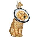 Old World Christmas Cone of Shame Dog Glass Blown Ornament for Christmas Tree